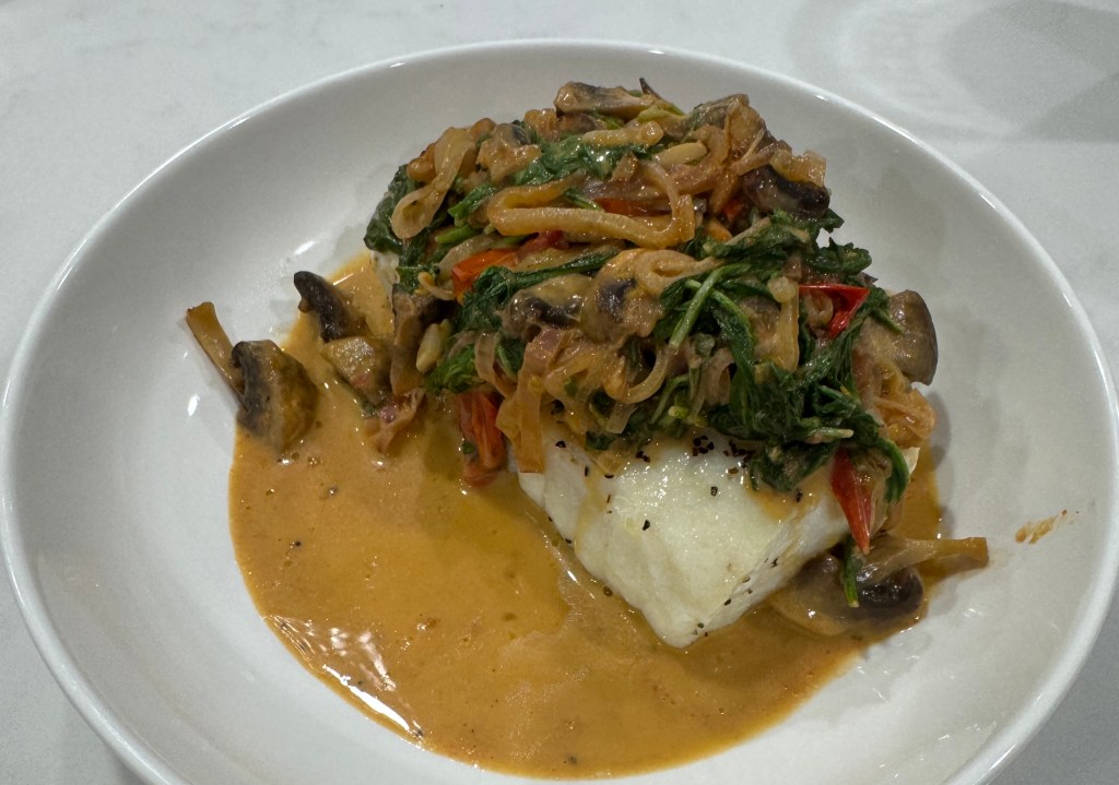 Halibut with Shallot&nbsp;Sauce